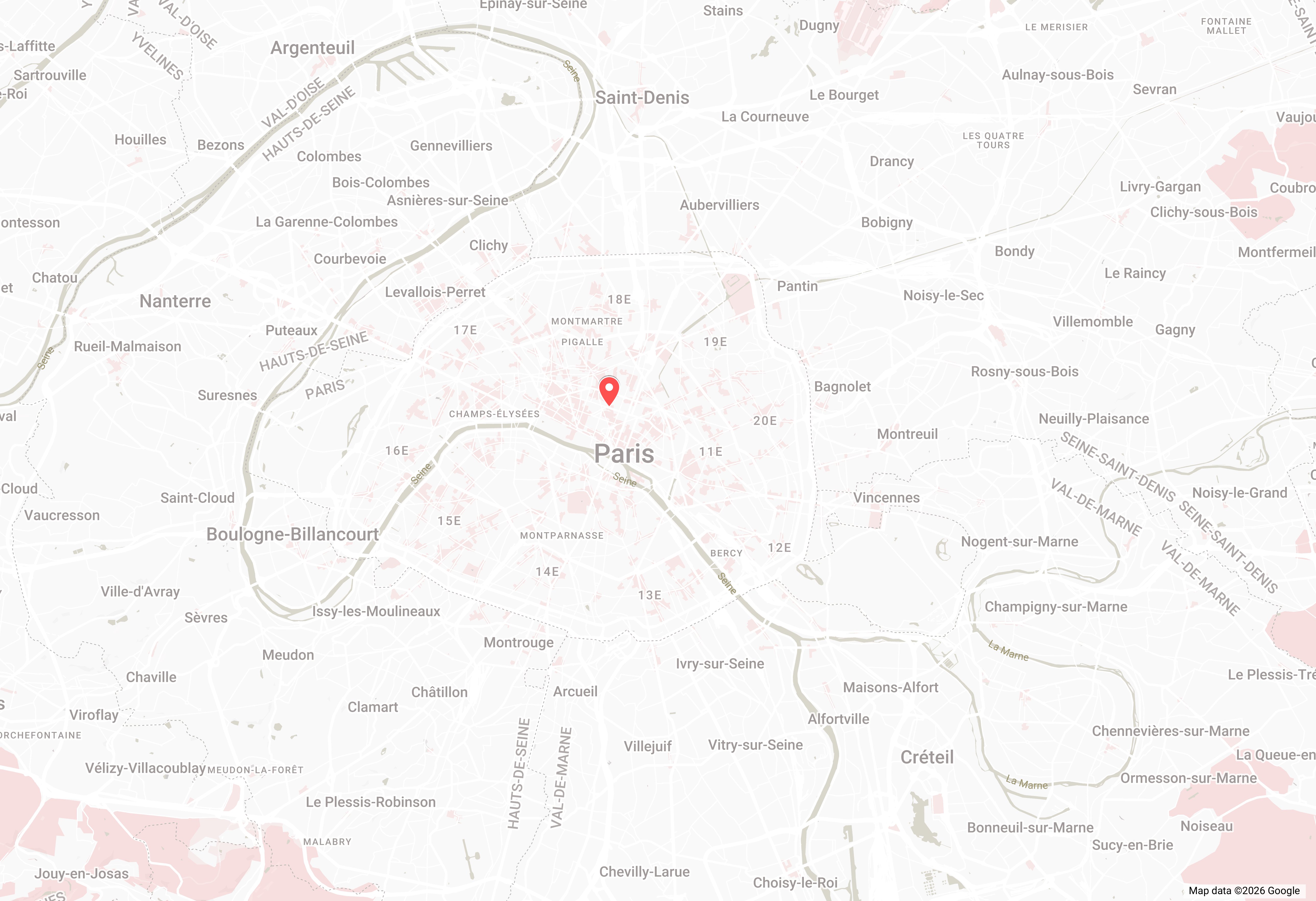 Localisation Retency — Paris, France